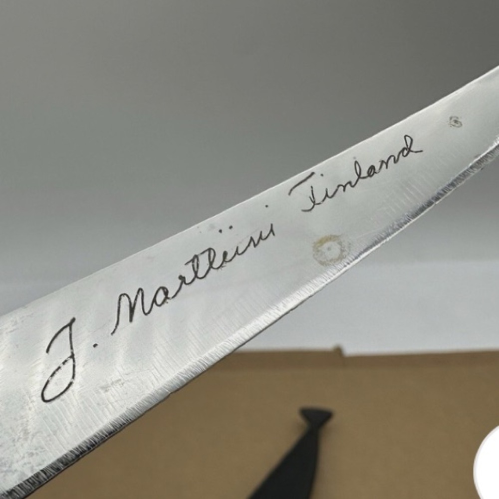 Vintage Falcon J Marttiini Finland Stainless Fillet Knife with Sheath